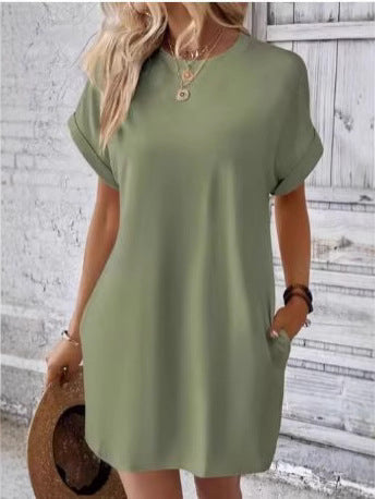 Damen Freizeitkleid mit praktischen Taschen und lässigem Schnitt Drune