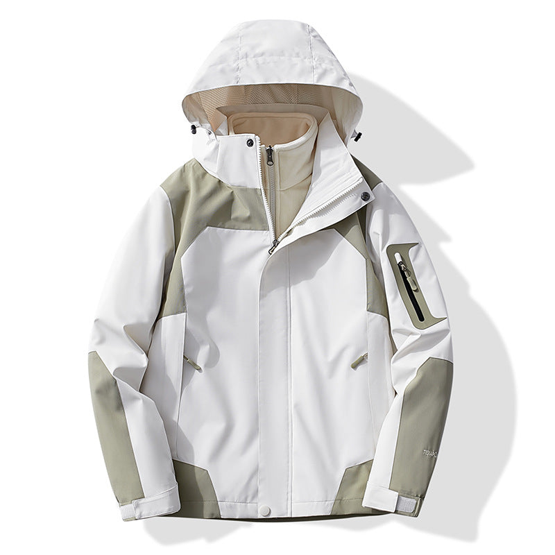 Damen Multifunktionale Trekking-Softshelljacke mit herausnehmbarer Fleece‑Innenlage und Kapuze Drune