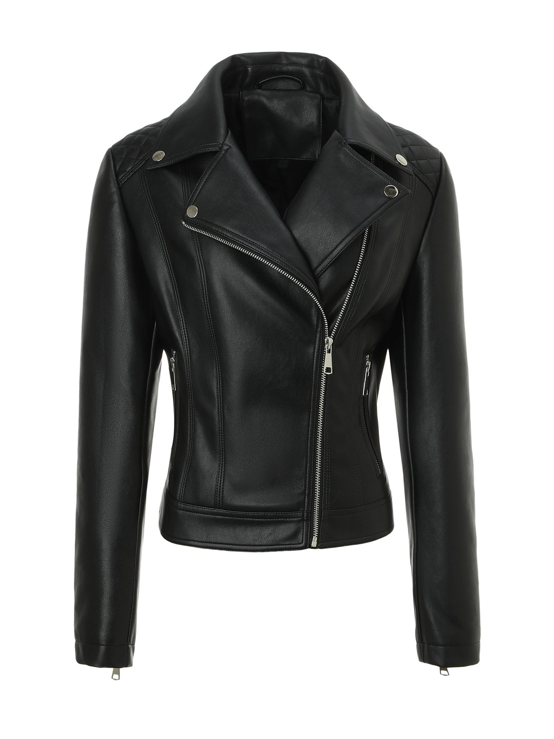 Damen Edle Bikerjacke mit Steppdesign Drune