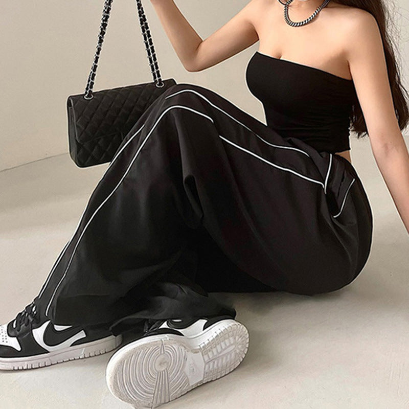 Damen Bequeme Sporthose mit elastischem Bund Drune