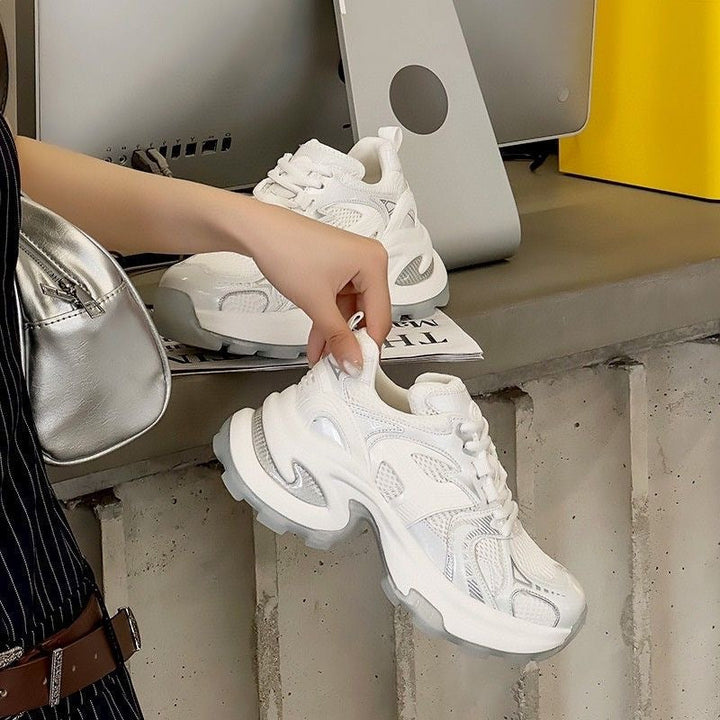 Damen Sportliche Sneakers mit atmungsaktivem Obermaterial und dämpfender Sohle Drune