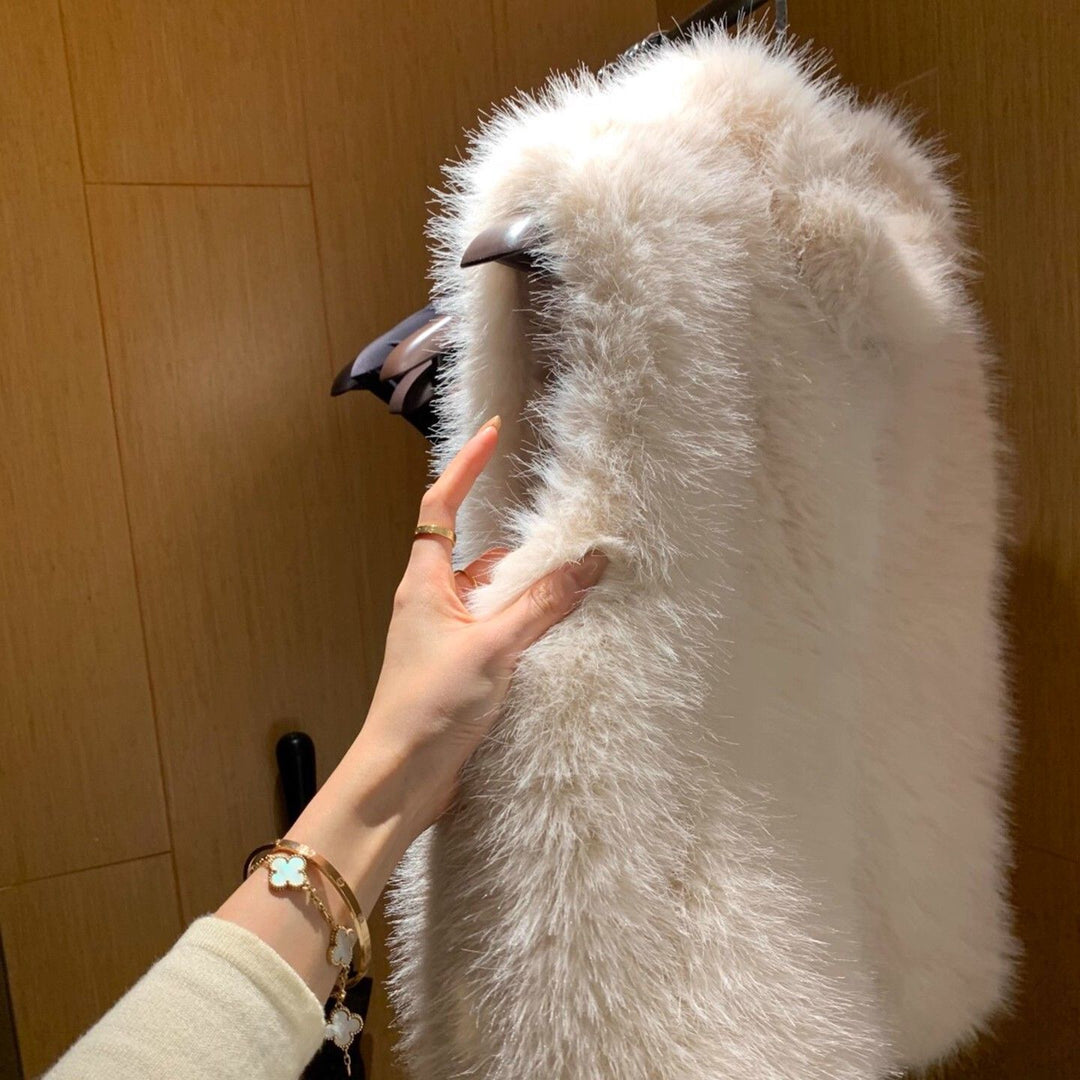 Damen Flauschige und stylishe Weste Drune