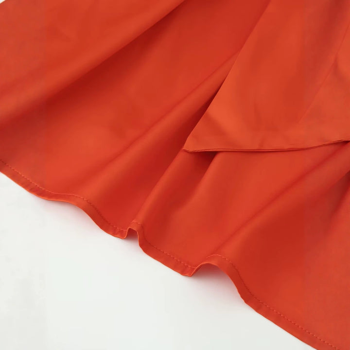 Damen Elegante Bluse mit Rückenfalten und Ballonärmeln Drune