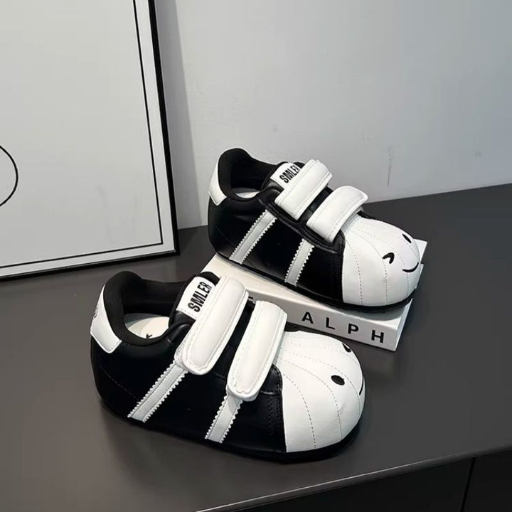 Damen Bequeme Kindersneaker mit niedlichem Tiermotiv und praktischem Klettverschluss Drune