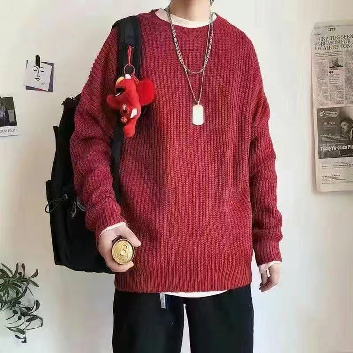 Damen Modischer Grobstrickpullover mit lässiger Passform Drune