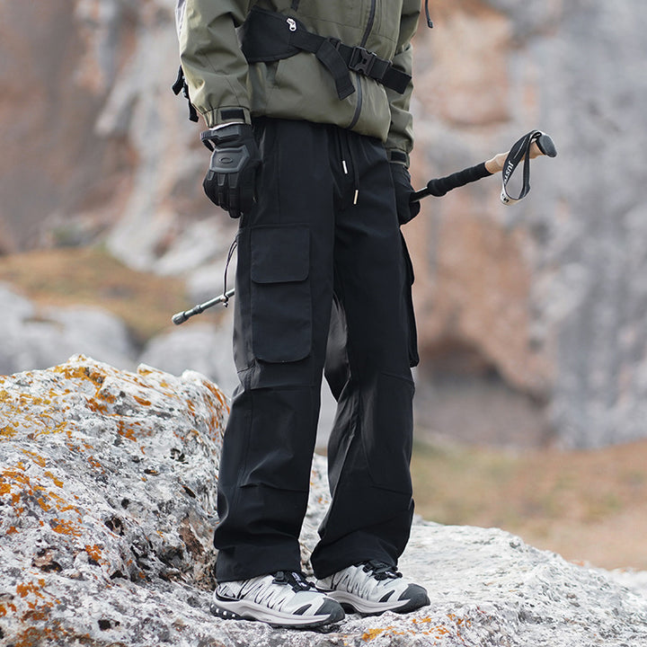 Herren Technische Outdoor-Cargohose mit Multifunktionstaschen und Stretcheinsätzen Drune