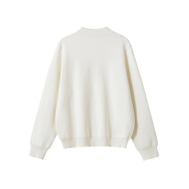 Damen Boxy-Strickjacke mit Knopfverschluss und Rippbündchen Drune