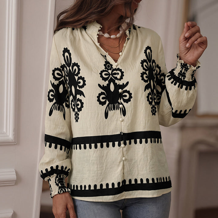 Damen Boho-Chic Bluse Drune