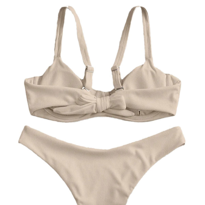 Damen Bügel-Bikini mit feinen Rippendetails Drune