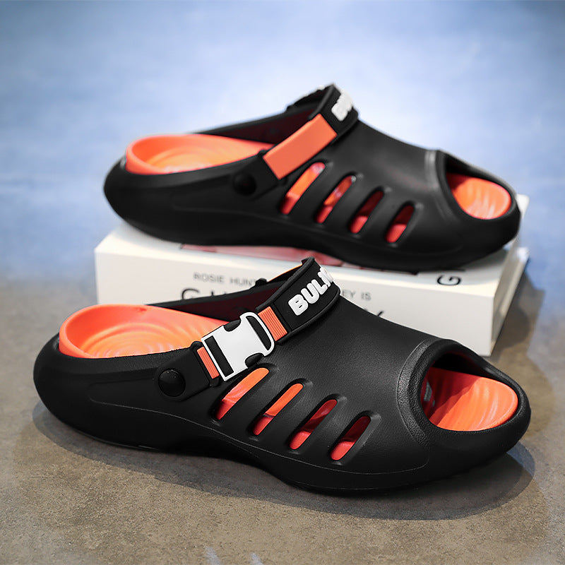 Herren Badeschuhe mit beweglichem Fersenriemen und belüftetem Obermaterial Drune