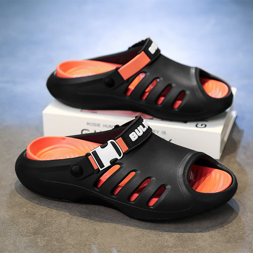 Herren Badeschuhe mit beweglichem Fersenriemen und belüftetem Obermaterial Drune