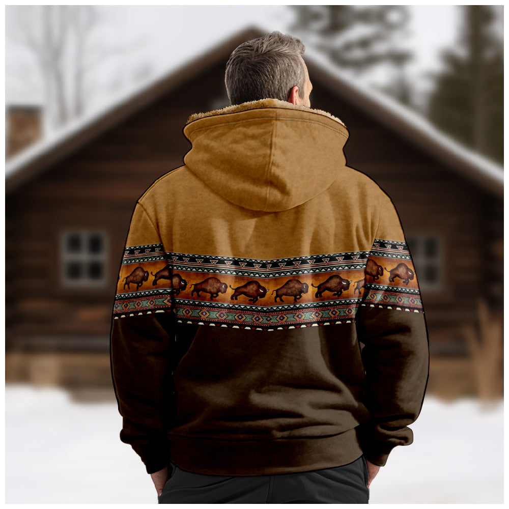 Drune | Vintage Wildlederjacke Mit Fleece Innenfutter