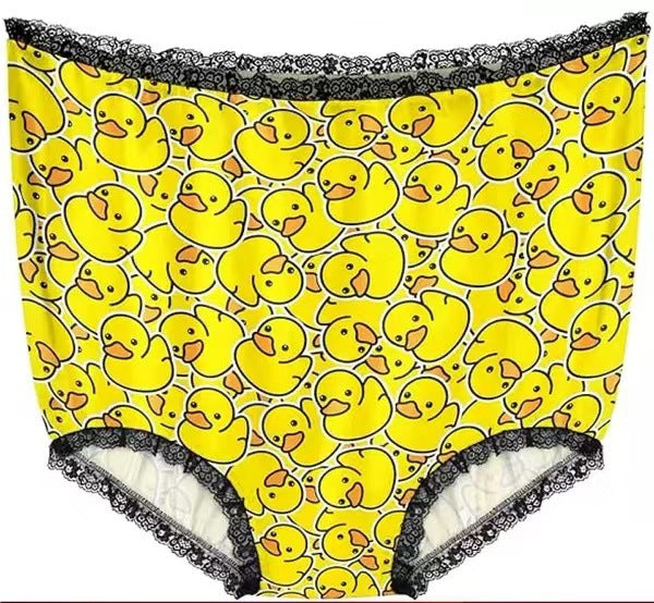 Unisex  übergroßer Satin-Spaßslip mit elastischem Bund Drune