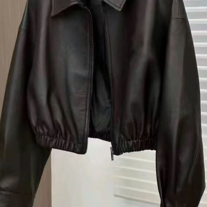Damen elegante Lederjacke Drune