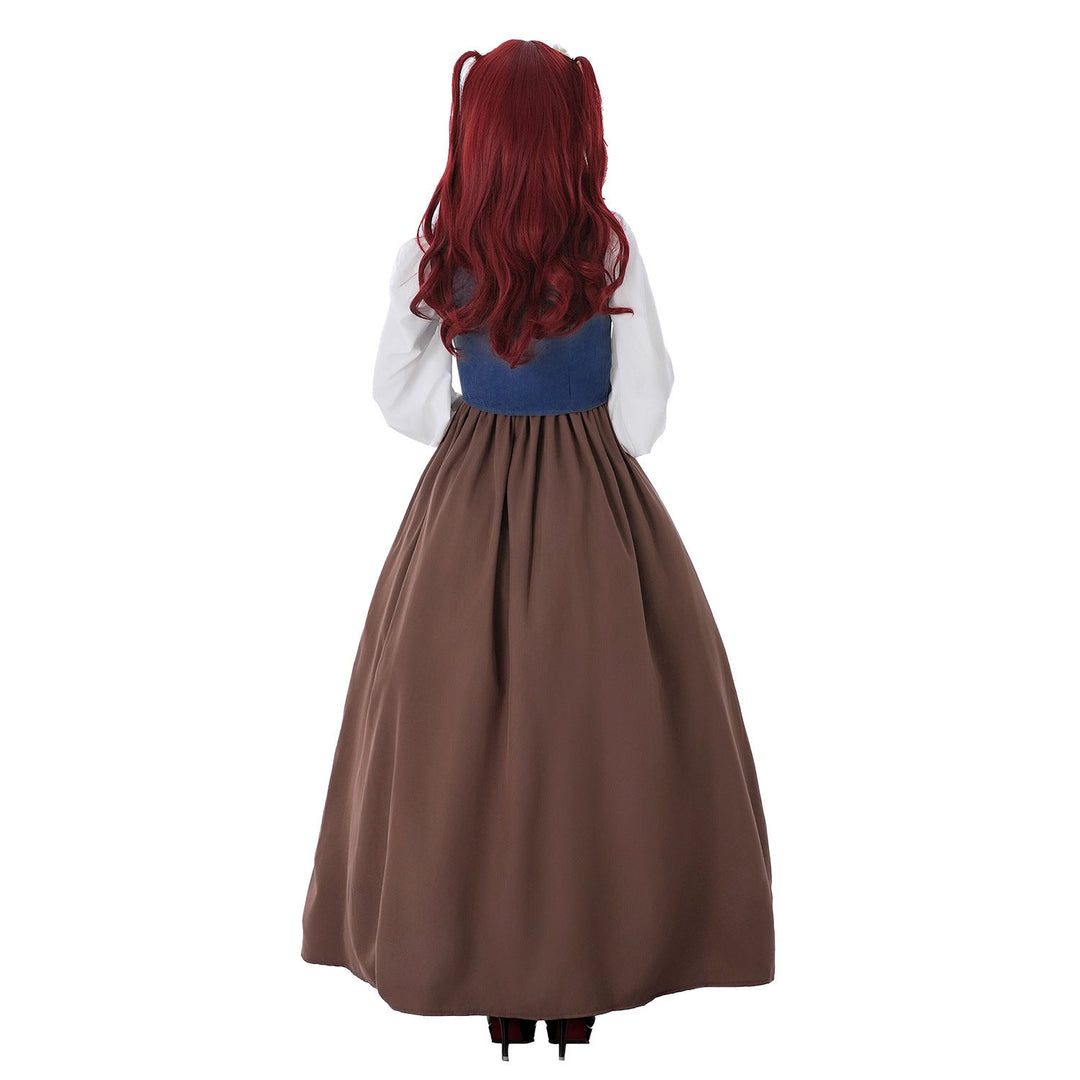 Damen Historisches Trachtenkleid mit stilvollem Korsett und fließendem Rock Drune