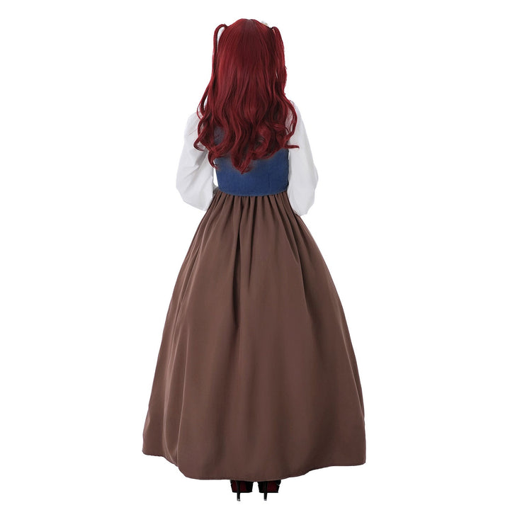 Damen Historisches Trachtenkleid mit stilvollem Korsett und fließendem Rock Drune