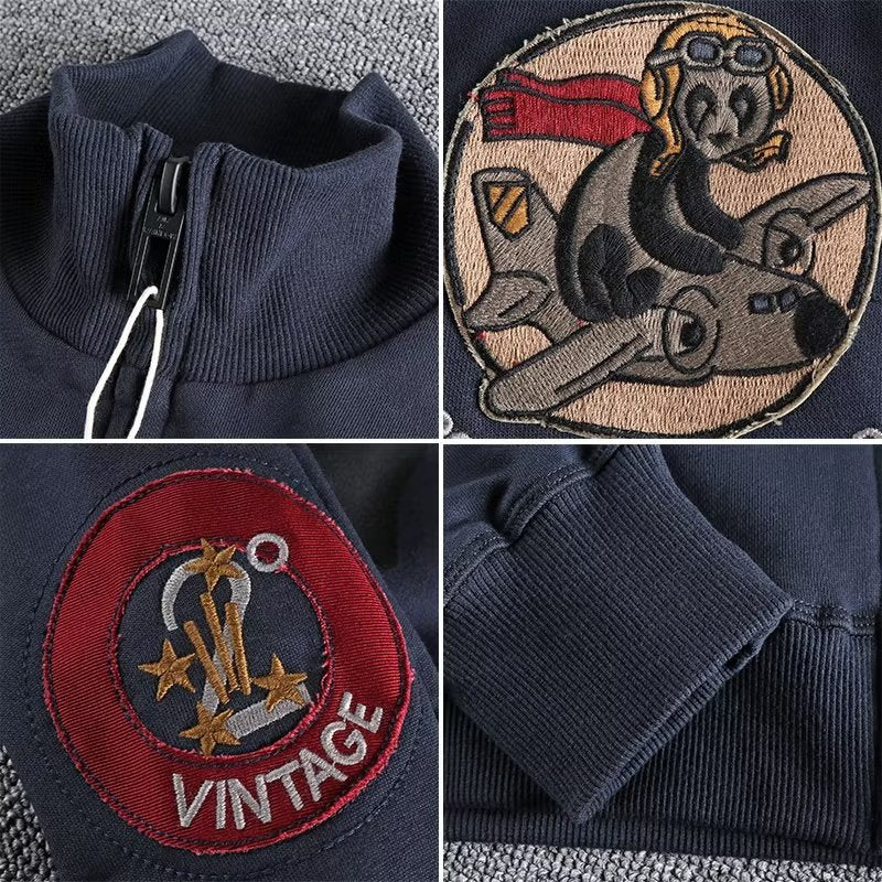 Herren Freizeitjacke mit Vintage-Design Drune
