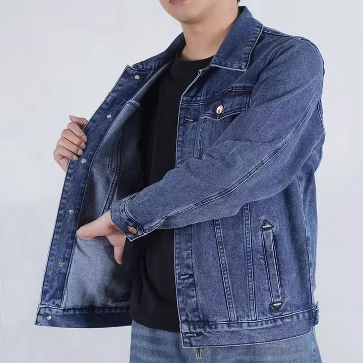 Herren Modische Denimjacke mit modernen Details Drune