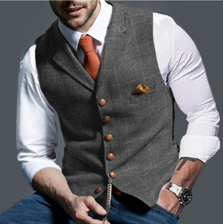 Herren elegante Weste Drune