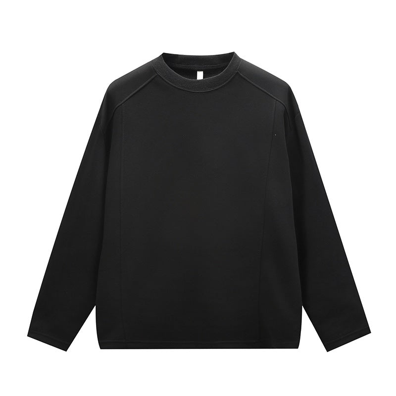 Unisex Oversize Rundhals-Sweatshirt mit Raglannähten und feiner Struktur Drune