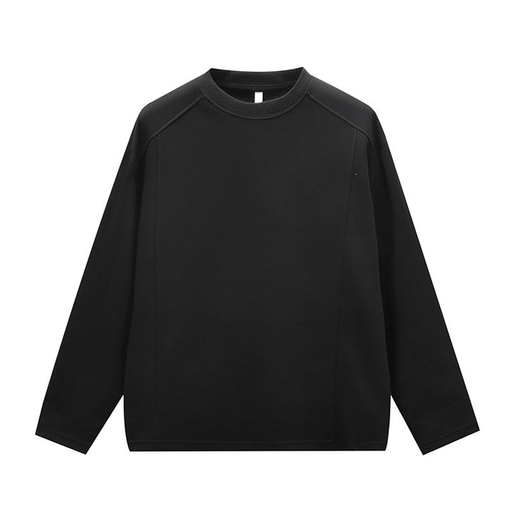 Unisex Oversize Rundhals-Sweatshirt mit Raglannähten und feiner Struktur Drune