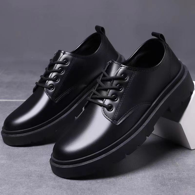 Herren Glänzende Lederschuhe Drune