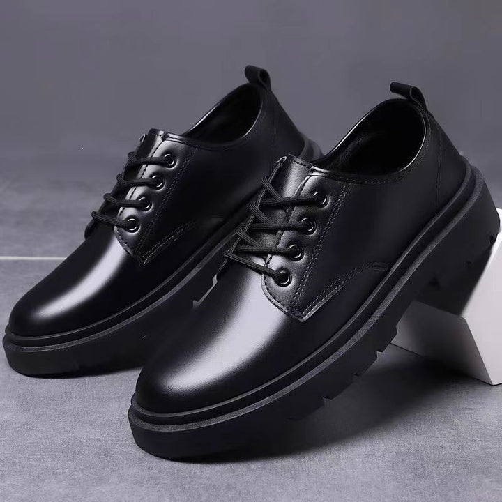 Herren Glänzende Lederschuhe Drune