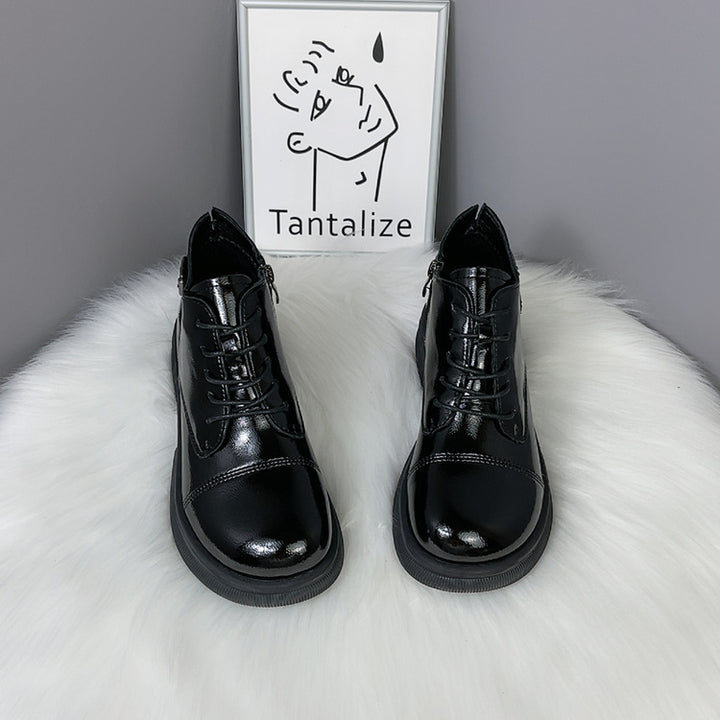 Damen Modische und robuste Schnürstiefeletten Drune