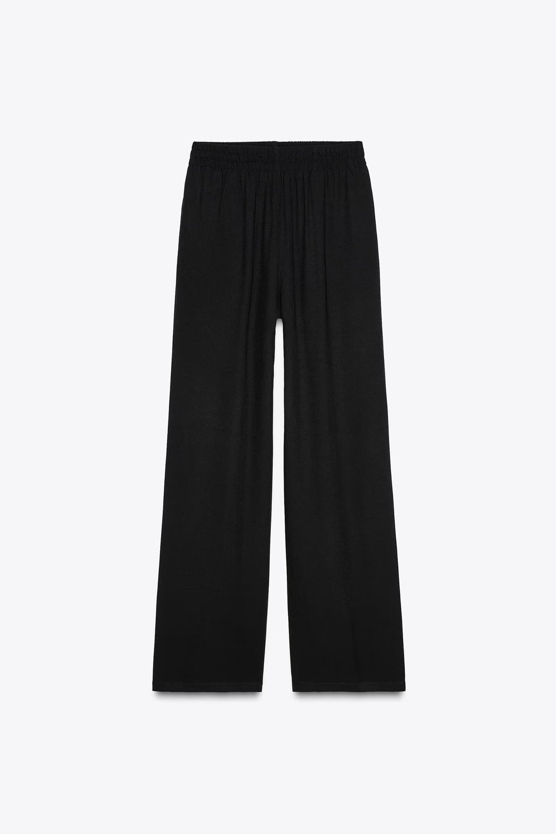 Damen Weiche Jersey-Palazzohose mit elastischem Bund und weitem Bein Drune