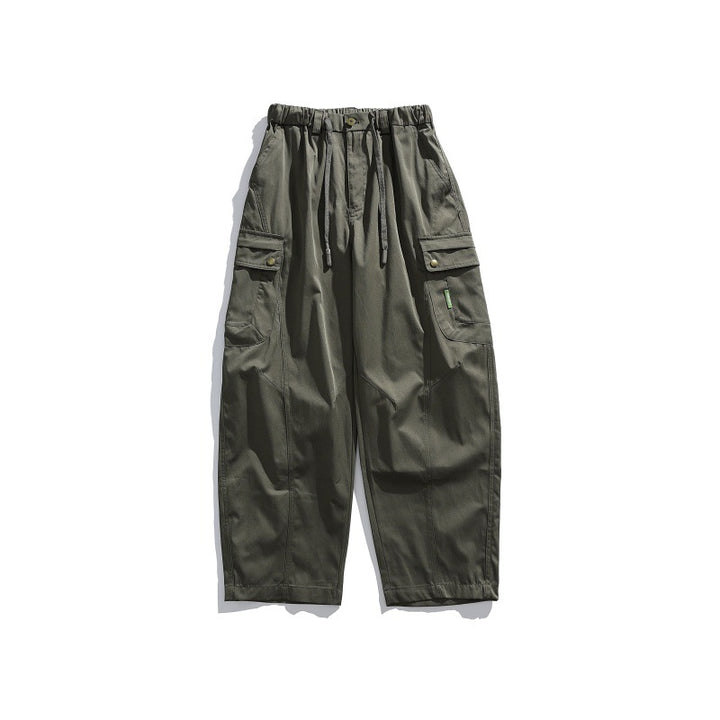 Herren Cargo-Hose mit elastischem Bund, Tunnelzug und multiplen Utility-Taschen Drune