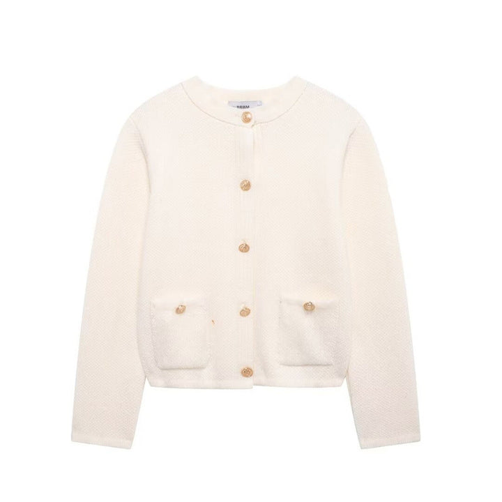 Damen Strickjacke mit eleganten Knopfdetails und praktischen Taschen Drune