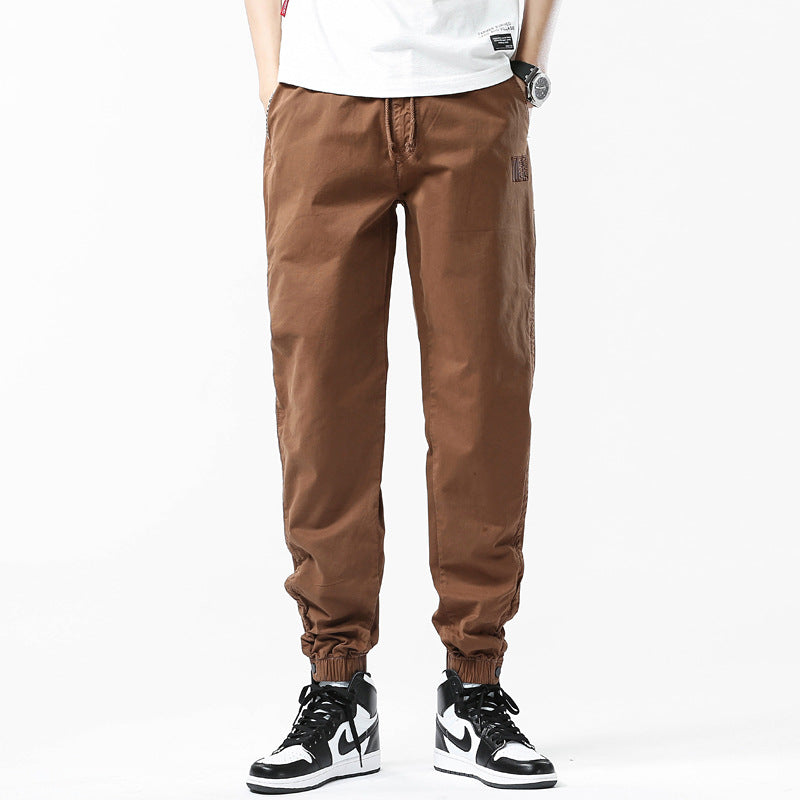 Herren Utility-Joggerhose mit Tunnelzug, elastischen Knöchelbündchen und entspanntem Schnitt Drune