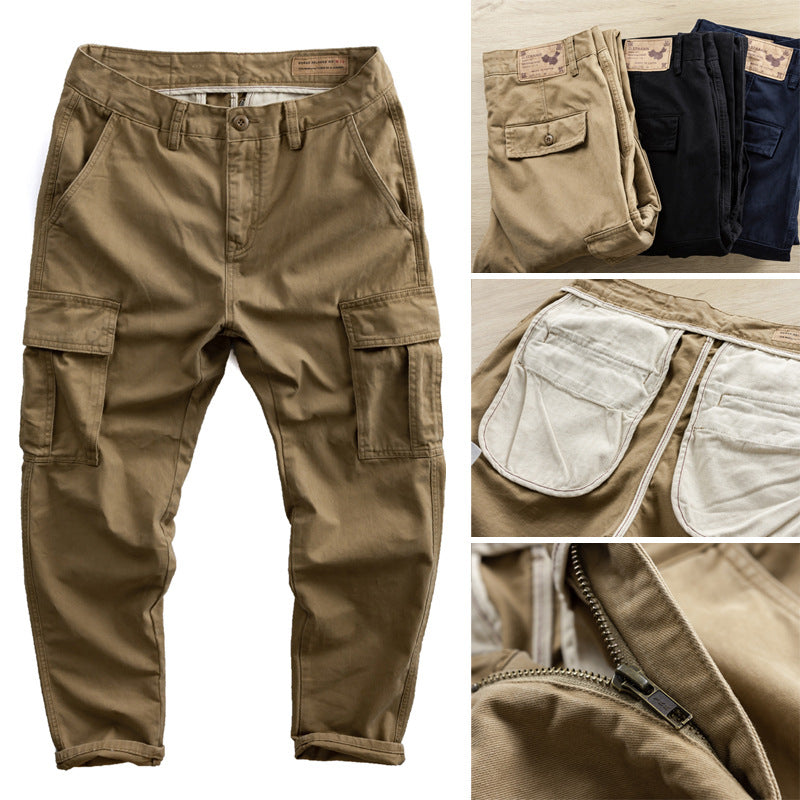 Herren Cargo-Hose mit taperter Passform, Utility-Taschen und verstärkten Nähten Drune
