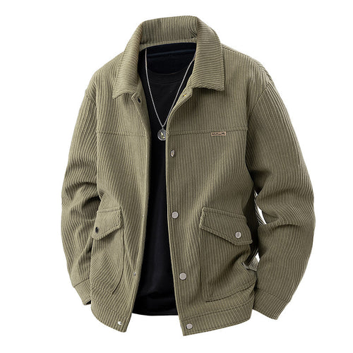 Herren Modische Cordjacke Drune