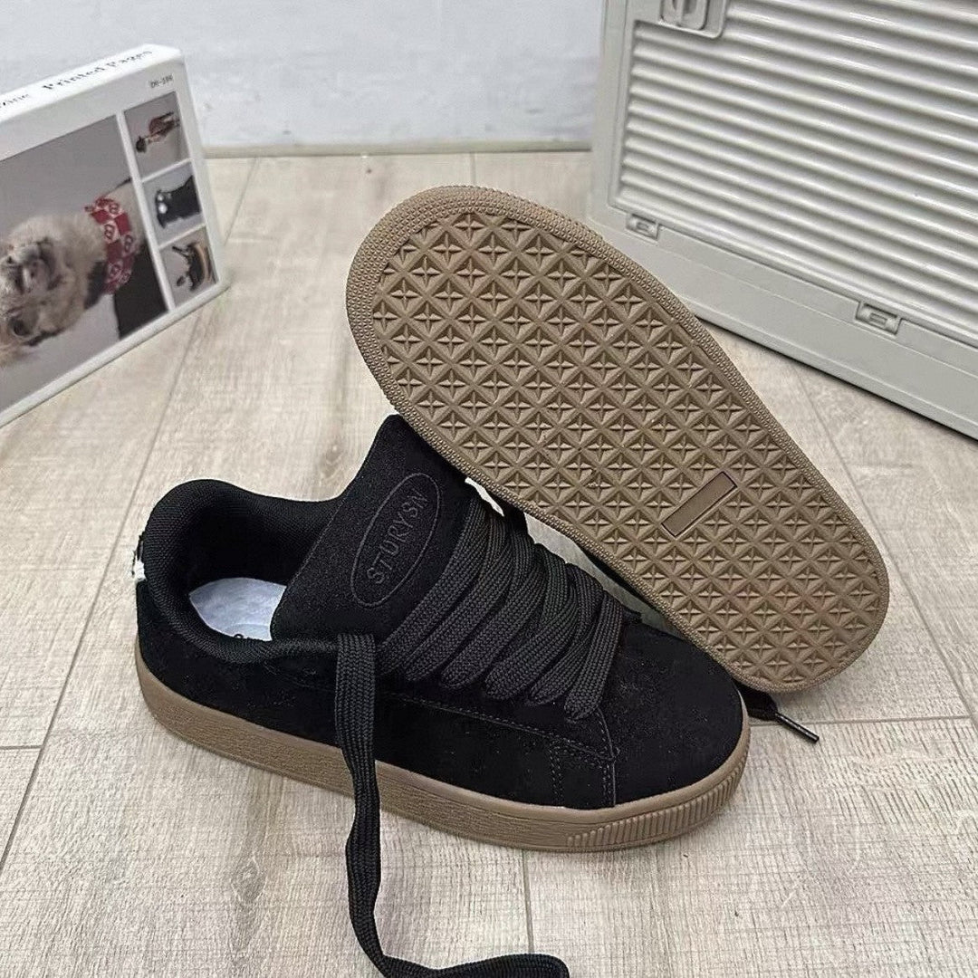 Damen Sportliche Sneaker aus hochwertigem Wildleder mit rutschfester Sohle Drune
