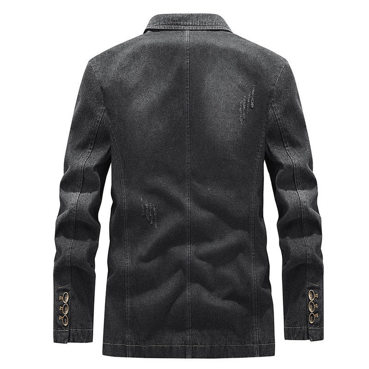 Herren Modische Denim Blazer Drune
