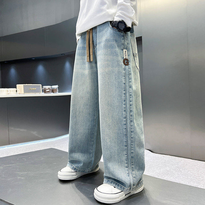 Herren weite Denim-Hose Drune