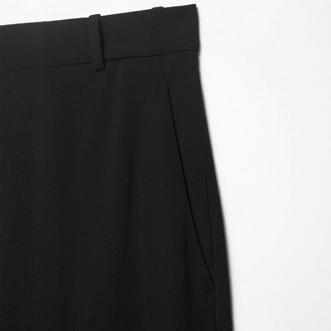 Damen Elegante weite Bundfaltenhose mit hoher Taille und weitem Bein Drune