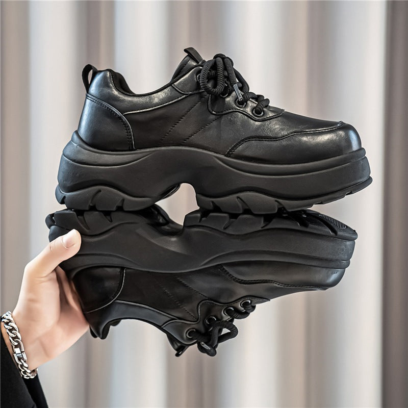 Damen urbane Plateau‑Chunky‑Sneaker mit extra hoher Dämpfung, gepolstertem Knöchelkragen und griffiger Offroad‑Profilsohle Drune