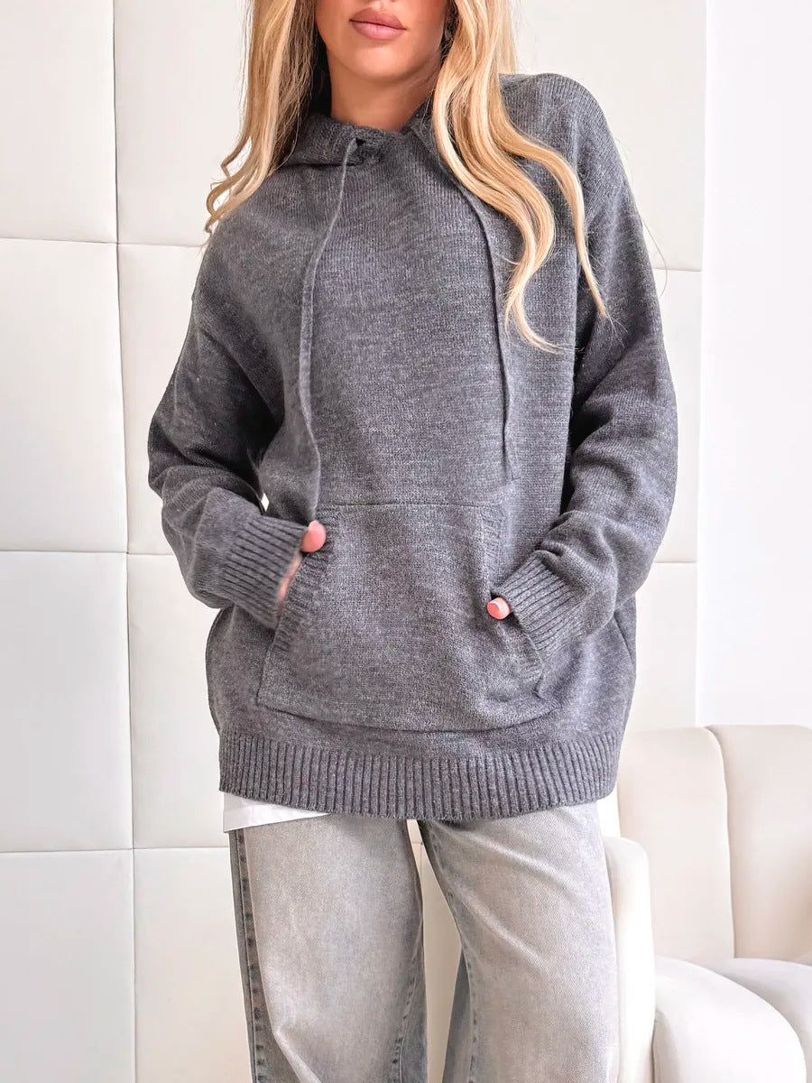 Damen Bequemer Kapuzenpullover