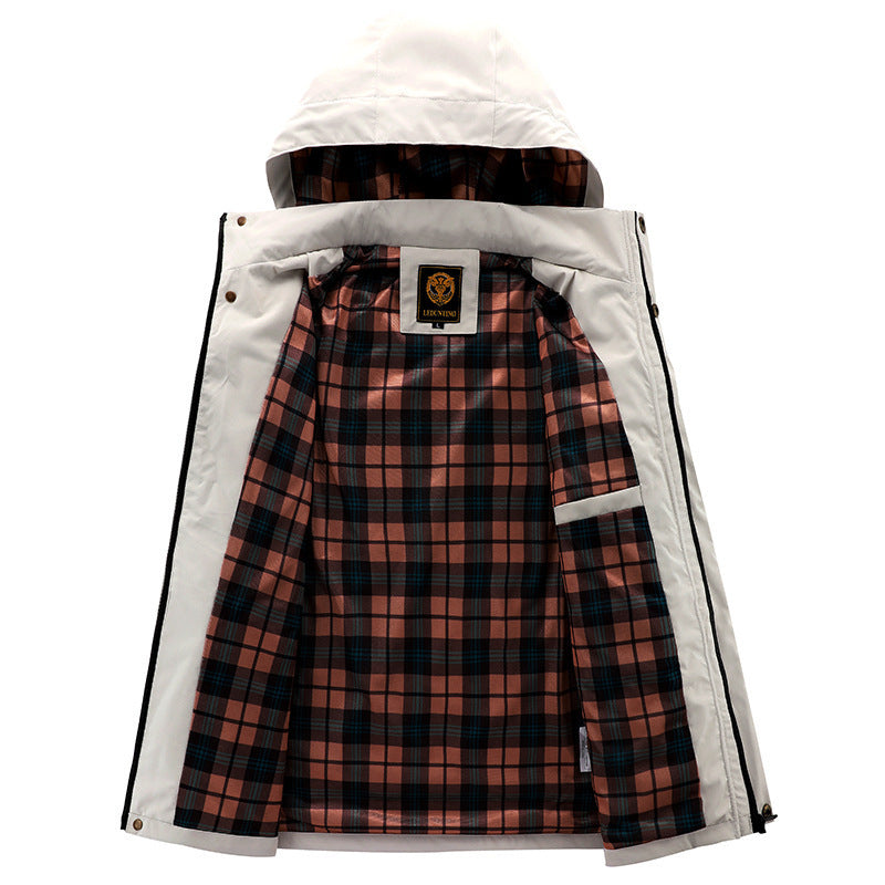 Herren Wasserfeste Outdoor-Jacke mit mehreren Taschen Drune