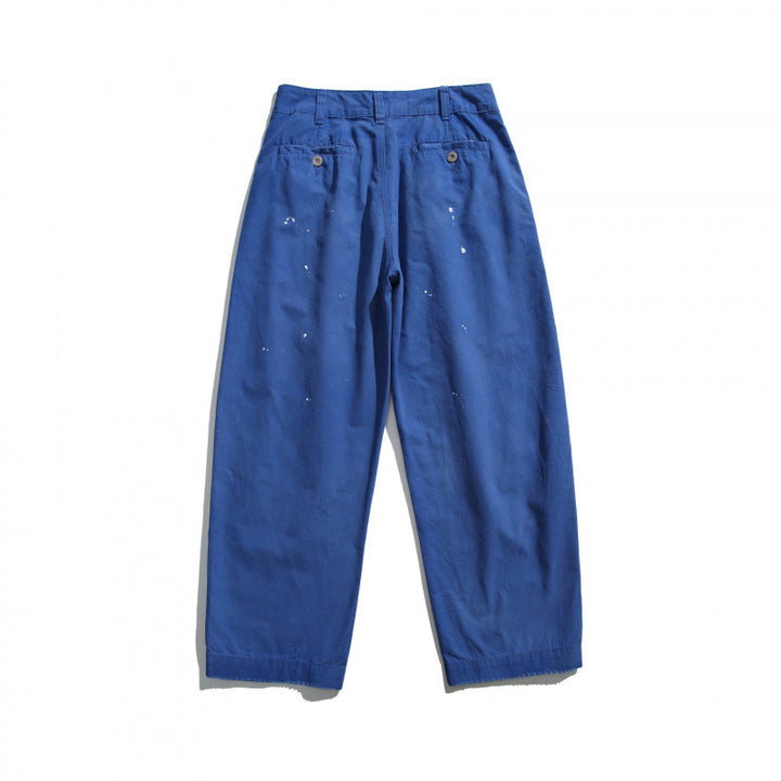 Herren Weite Workwear-Hose mit hoher Taille, aufgesetzten Taschen und Paint-Splatter-Design Drune