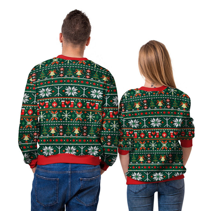 Damen Lustiger Pullover mit Weihnachtsmotiven Drune