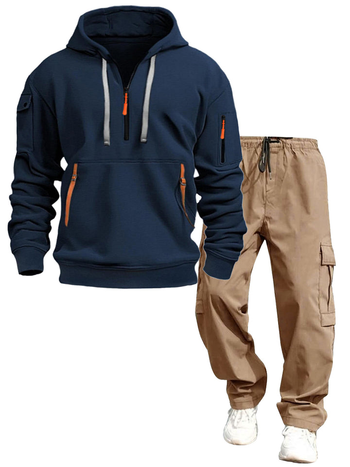 Herren lässiger Kapuzenpullover und Jogginghose Drune