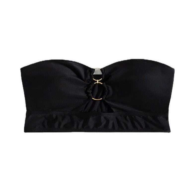 Damen Bandeau-Bikinioberteil mit raffiniertem Ringdetail Drune