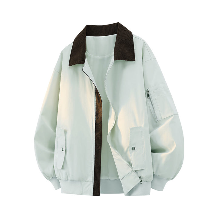 Damen Modische Übergangsjacke mit hohem Kragen Drune