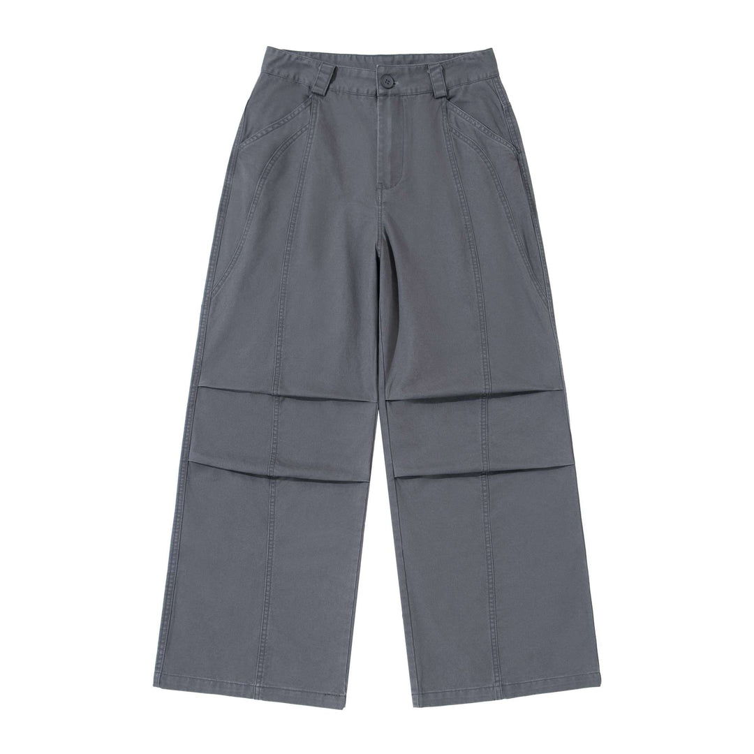 Damen High‑Waist Cargoculotte mit geraden Panelnähten Drune