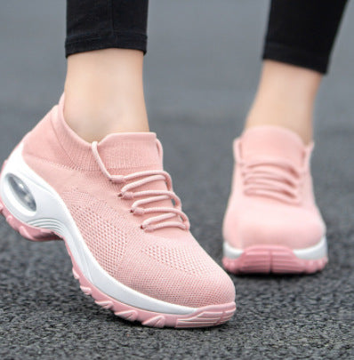 Damen nan gestrickter Sockensneaker mit Luftkissenlaufsohle und elastischem Strickobermaterial Drune
