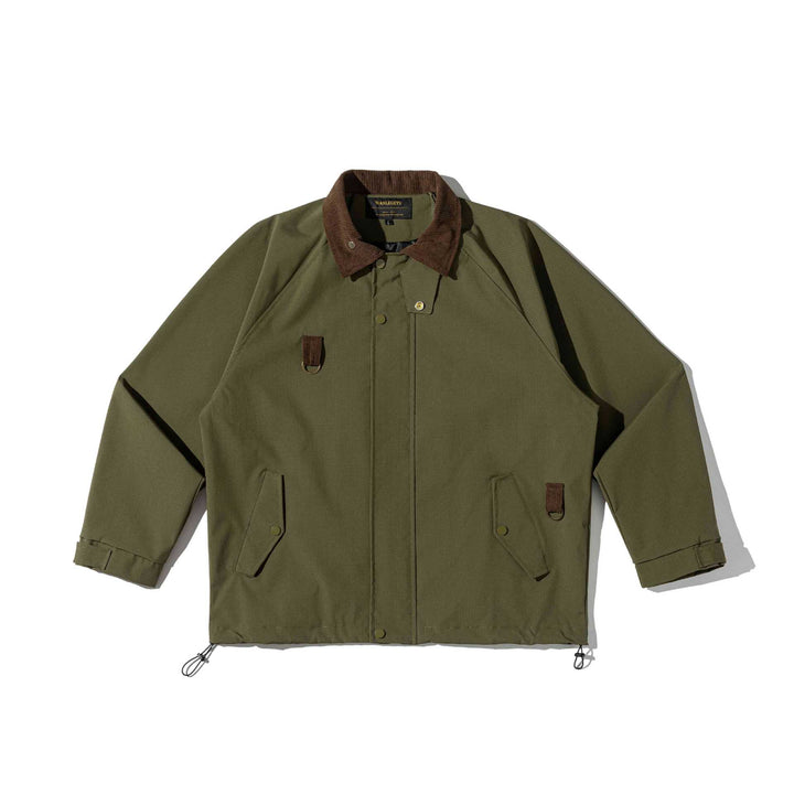 Herren Fieldjacke im Parka‑Stil mit Cordkragen und Utility‑Details Drune