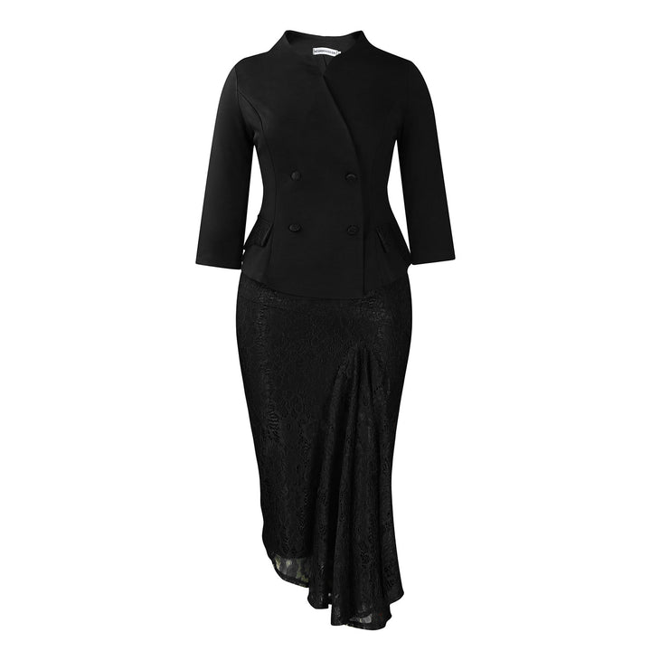 Damen elegantes Blazer-Kleidungsset Drune